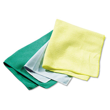 Rubbermaid® Commercial Reusable Cleaning Cloths, Microfiber, 16 X 16, Yellow, 12-carton freeshipping - TVN Wholesale